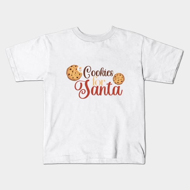 Cookies for Santa Kids T-Shirt by Pafart